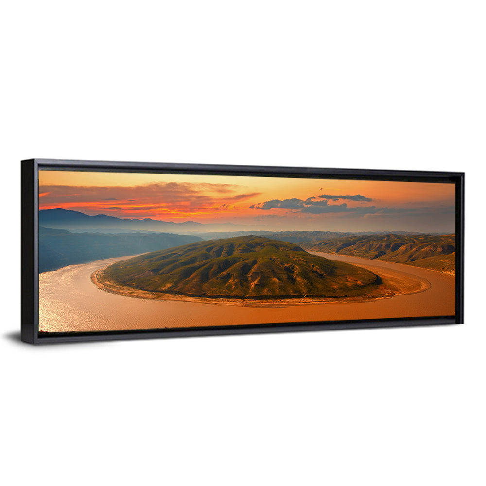 Yellow River Qianshan Bend Wall Art