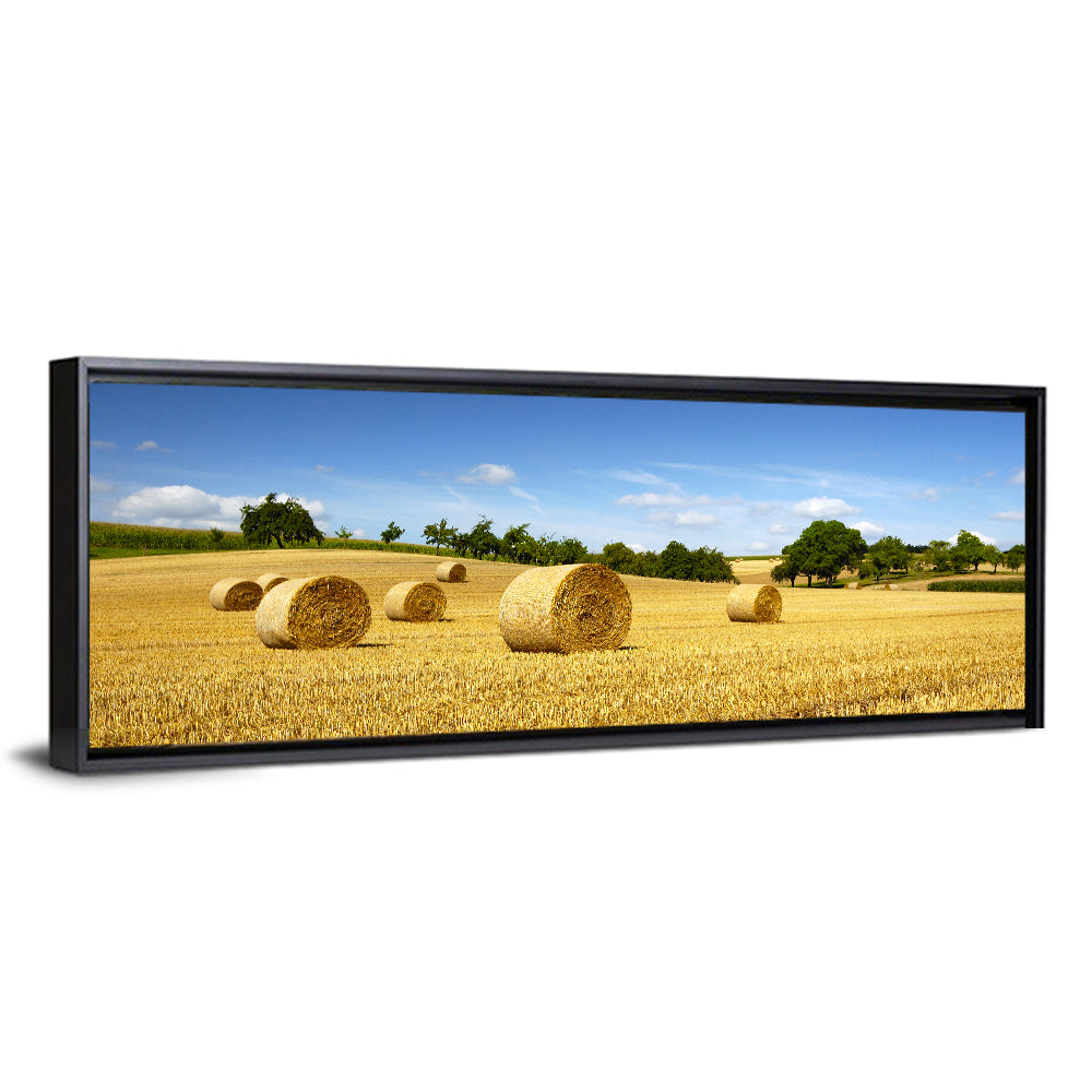 Late Summer Straw Bales Wall Art