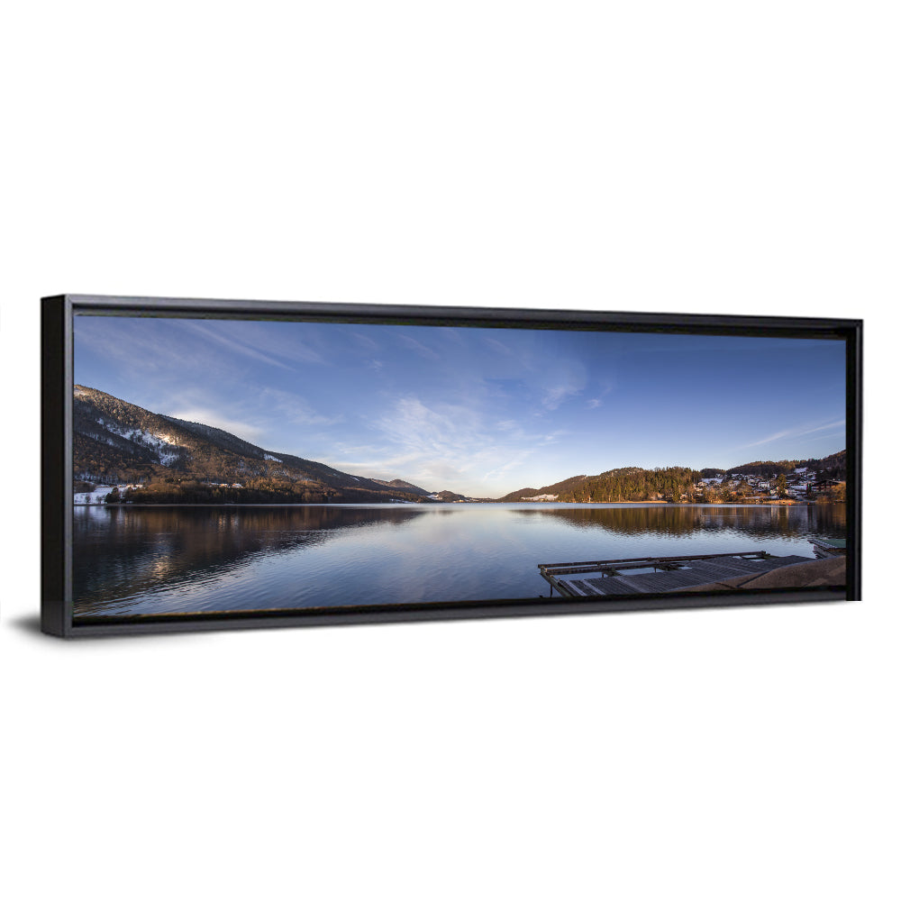 Fuschlsee Dock at Golden Hour Wall Art