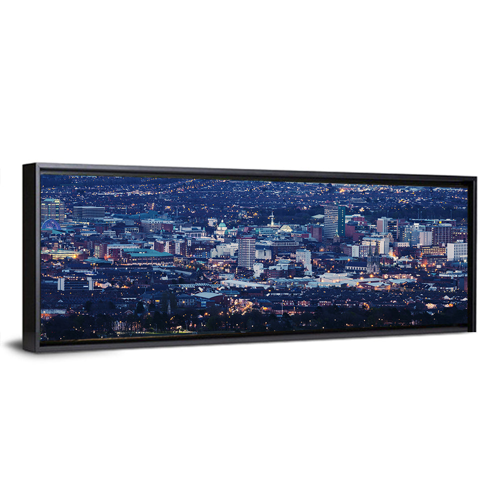 Belfast Blue Hour Skyline Wall Art