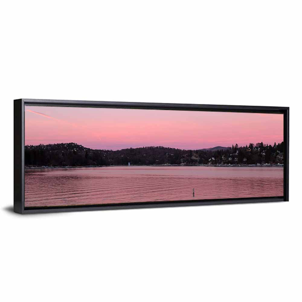 Lake Arrowhead Sunset Reflection Wall Art