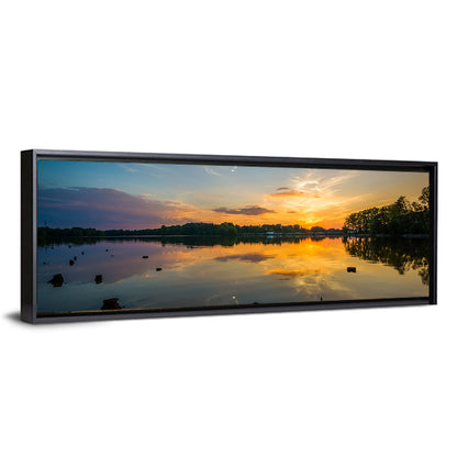 Lake Norman Sunset Reflection Wall Art