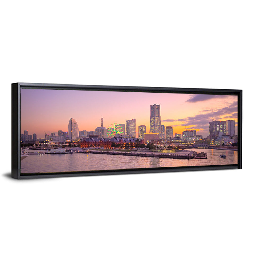 Yokohama Harbor Twilight Wall Art