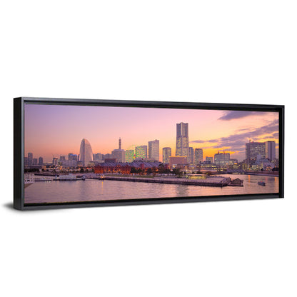 Yokohama Harbor Twilight Wall Art