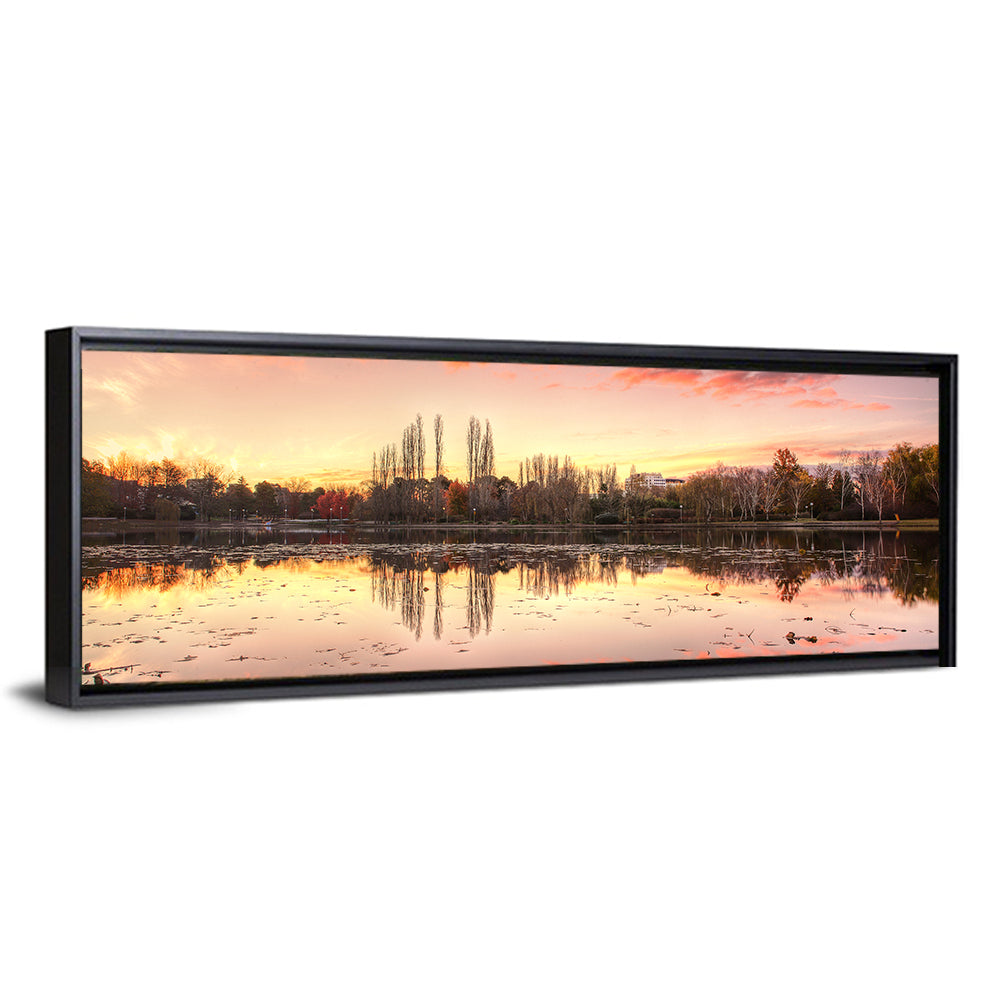 Lake Burley Griffin Sunset Reflection Wall Art