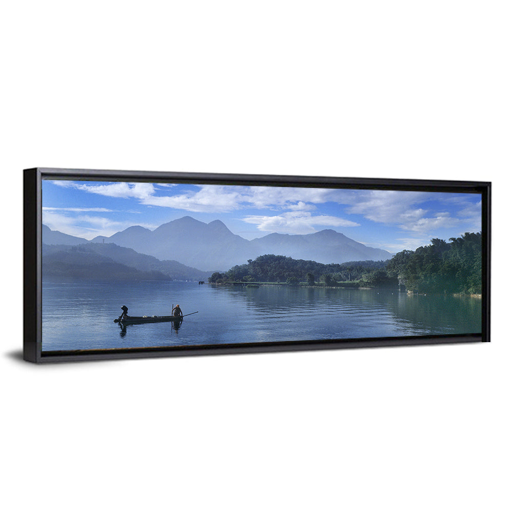 Sun Moon Lake Morning Mist Wall Art