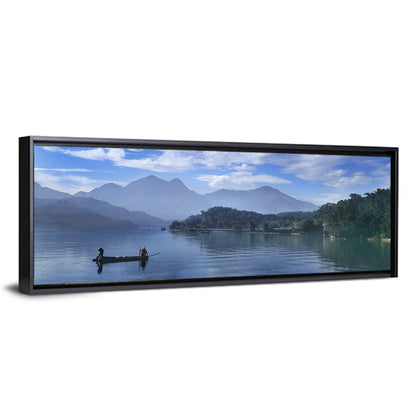 Sun Moon Lake Morning Mist Wall Art