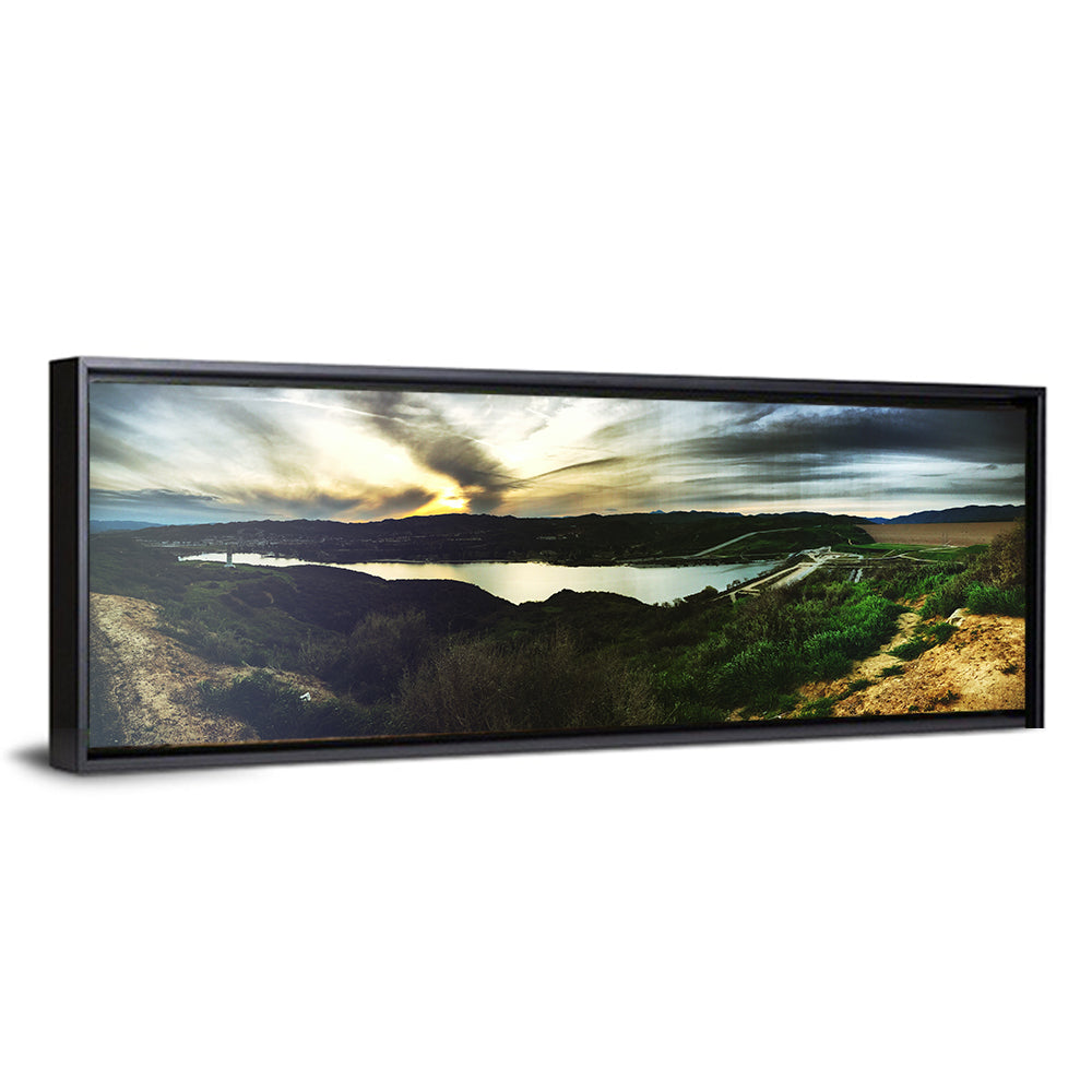 Castaic Lake Sunset Wall Art