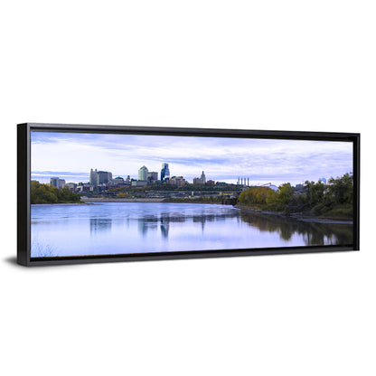 Kansas City Skyline at Dusk Wall Art