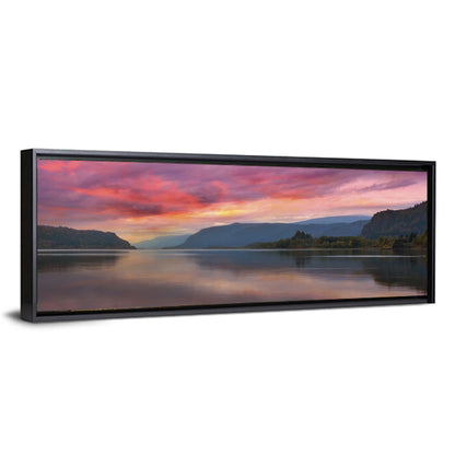 Sunrise Over River Gorge Wall Art