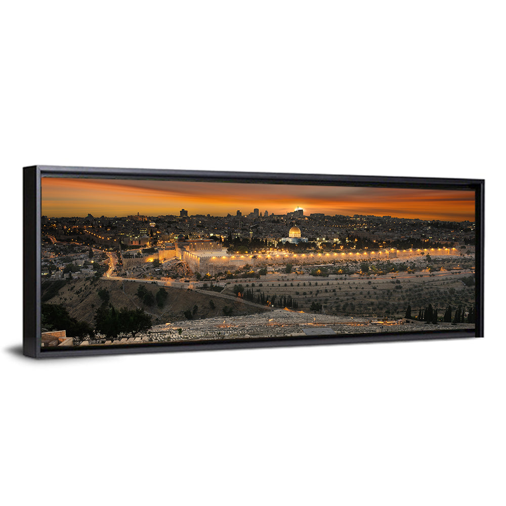 Jerusalem City Sunset Wall Art