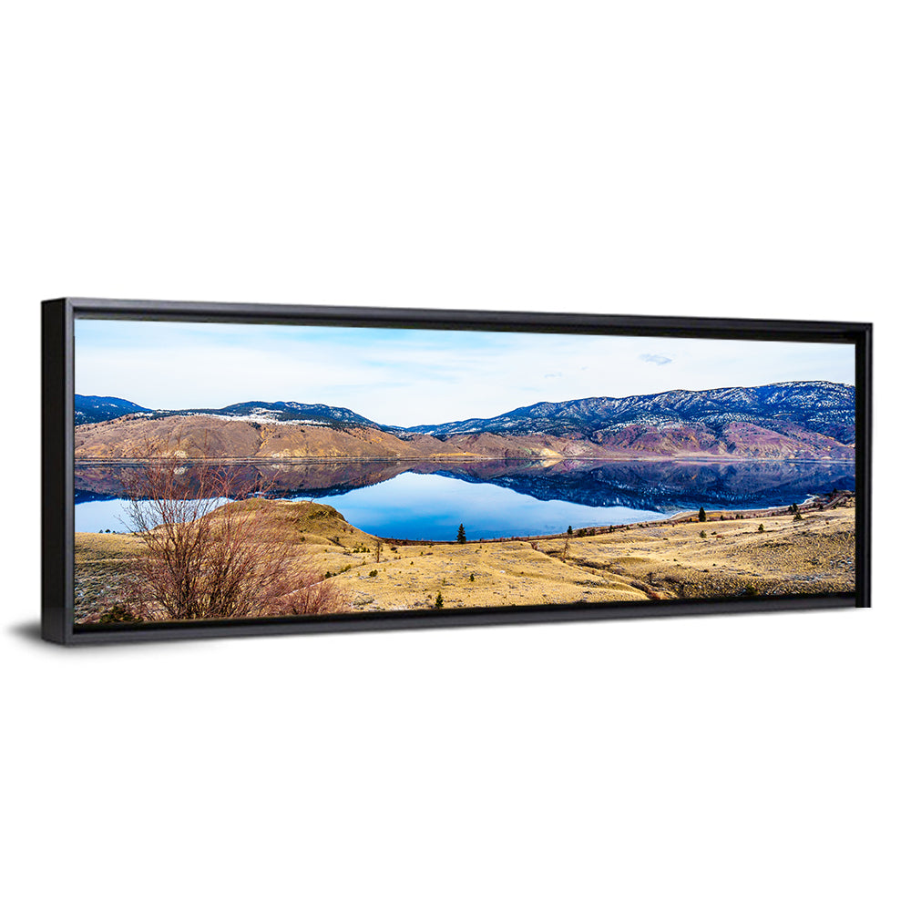 Kamloops Lake Winter Reflection Wall Art