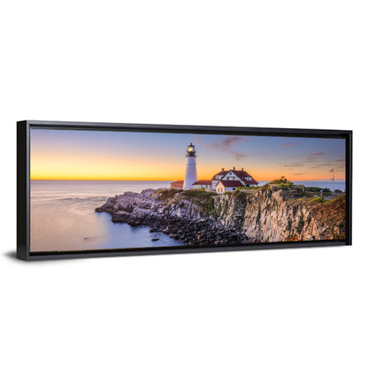 Portland Head Light at Dusk Wall Art