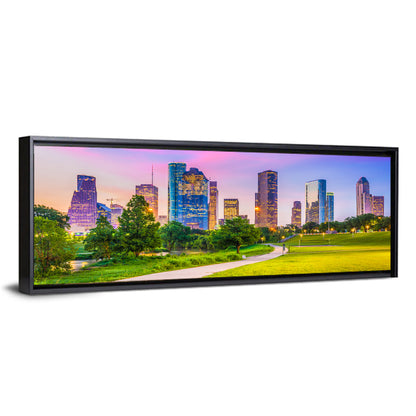 Houston Skyline at Dusk Wall Art