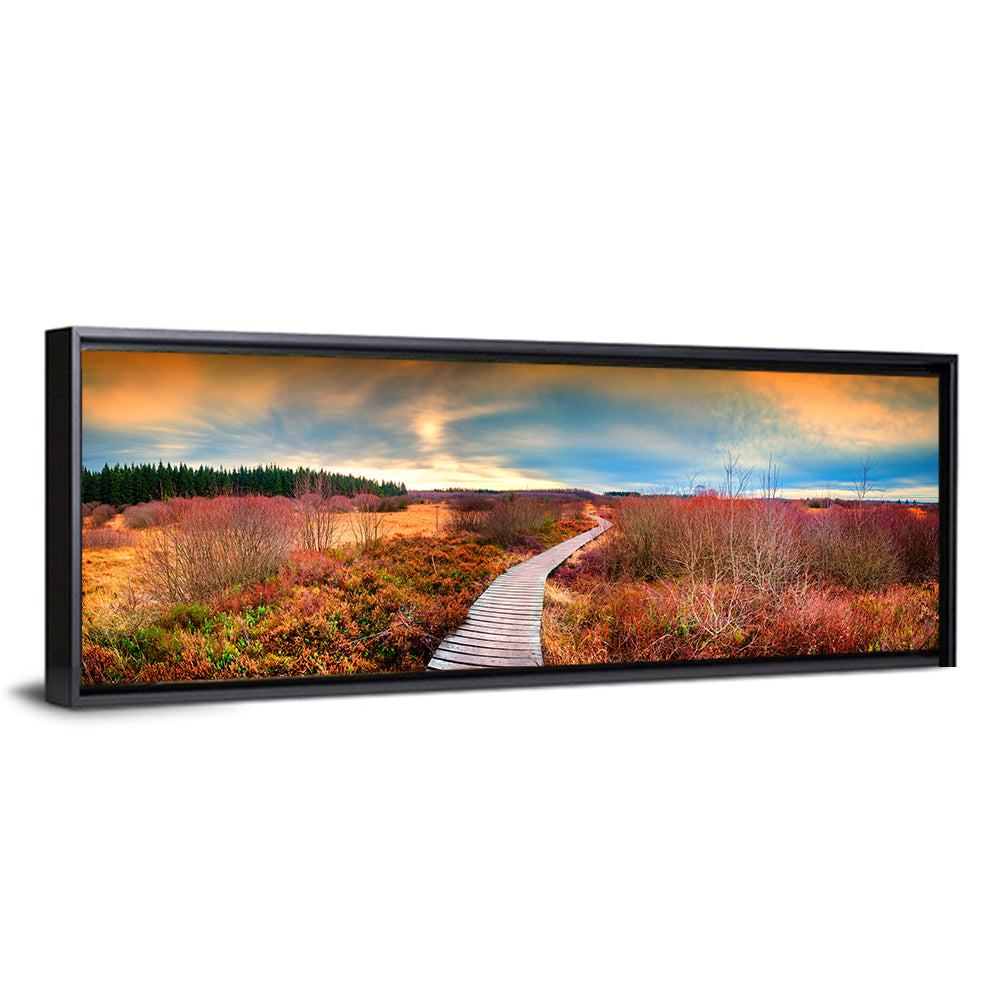 Autumn Heathland Boardwalk Wall Art