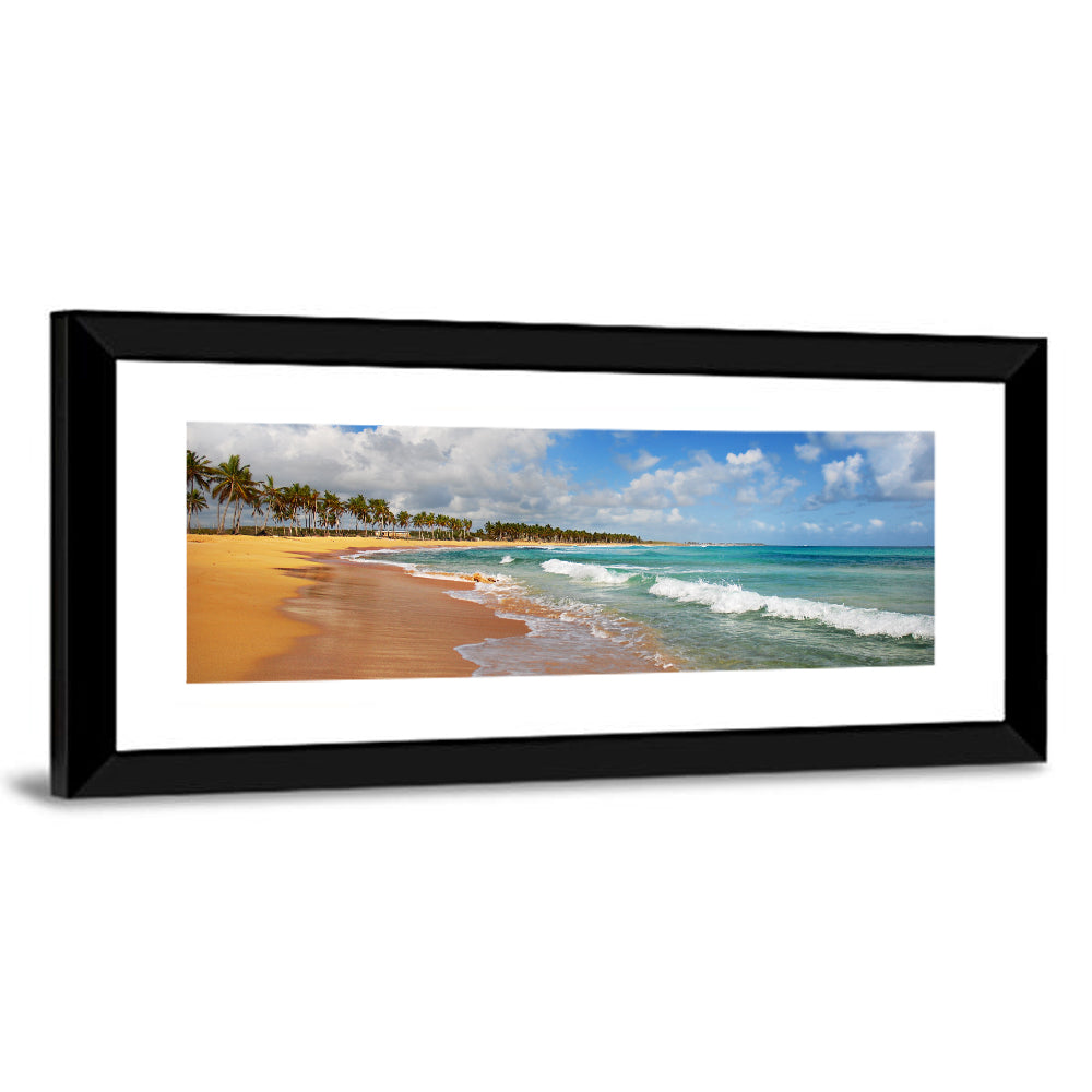 Palm Lined Tropical Coast Wall Art