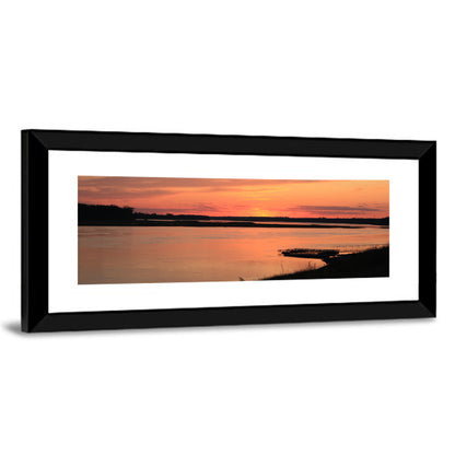 Missouri River Sunset at Dusk Wall Art