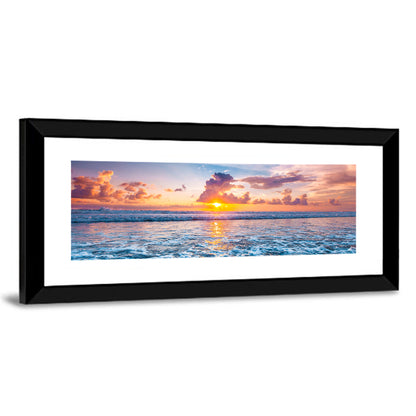 Sunburst Ocean Wave Wall Art