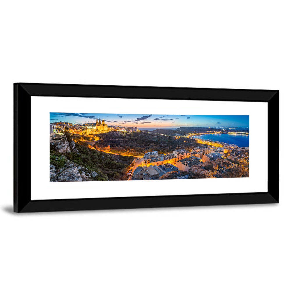 Mellieha Bay at Dusk Wall Art