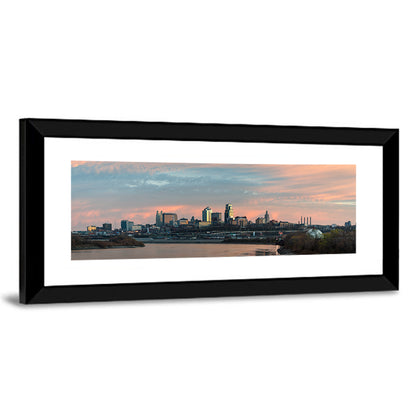 Kansas City Sunset Skyline Wall Art