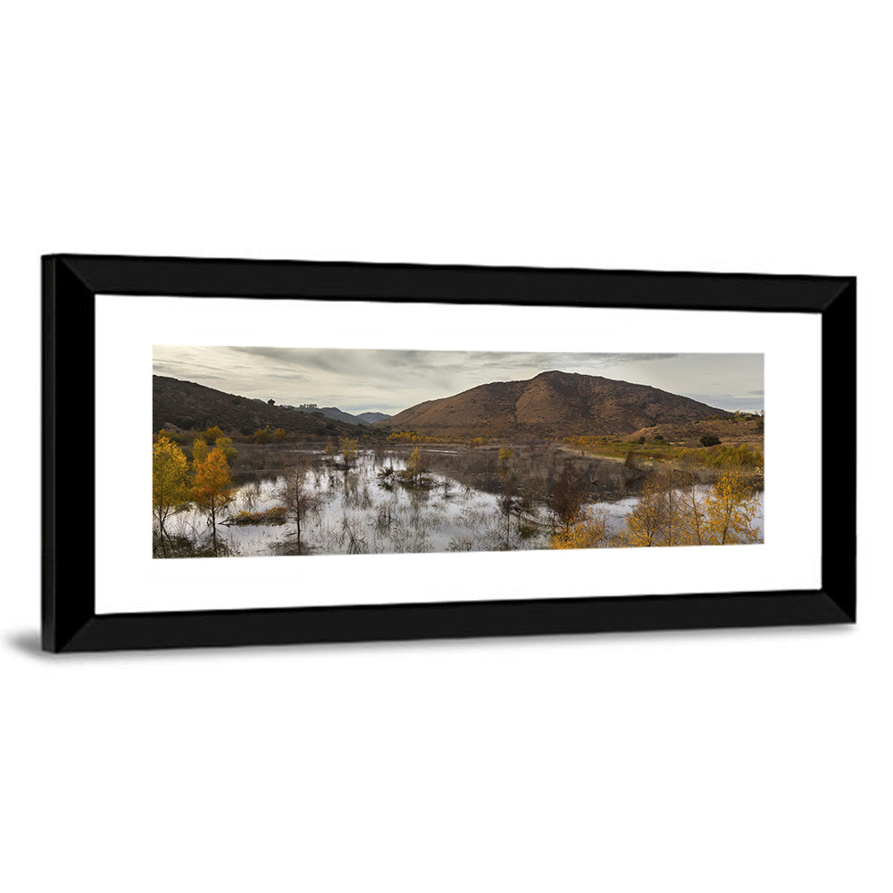 Lake Hodges Autumn Reflection Wall Art
