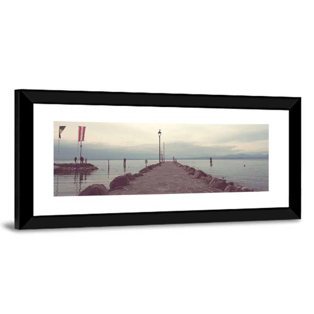 Stone Pier at Lake Garda Wall Art
