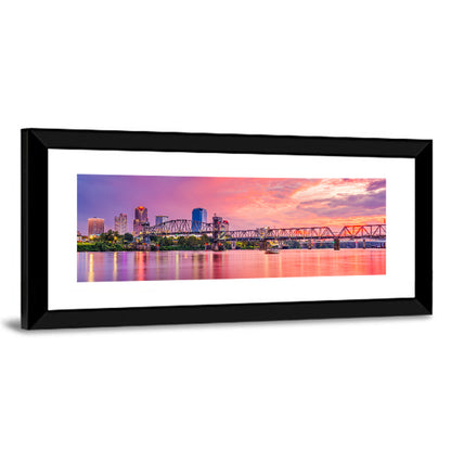 Little Rock Sunset Skyline Wall Art