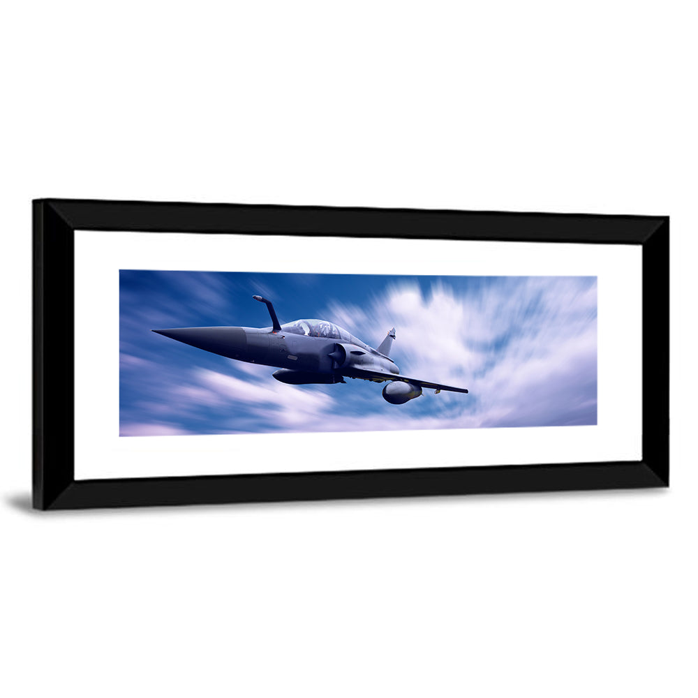 Supersonic Fighter Jet Over Ocean Wall Art