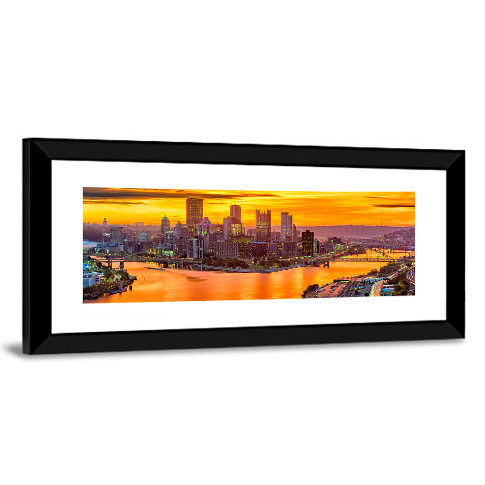 Pittsburgh Skyline at the Point Wall Art