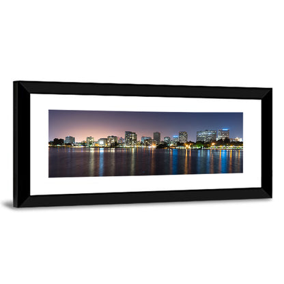 Oakland Skyline Over Lake Merritt Wall Art
