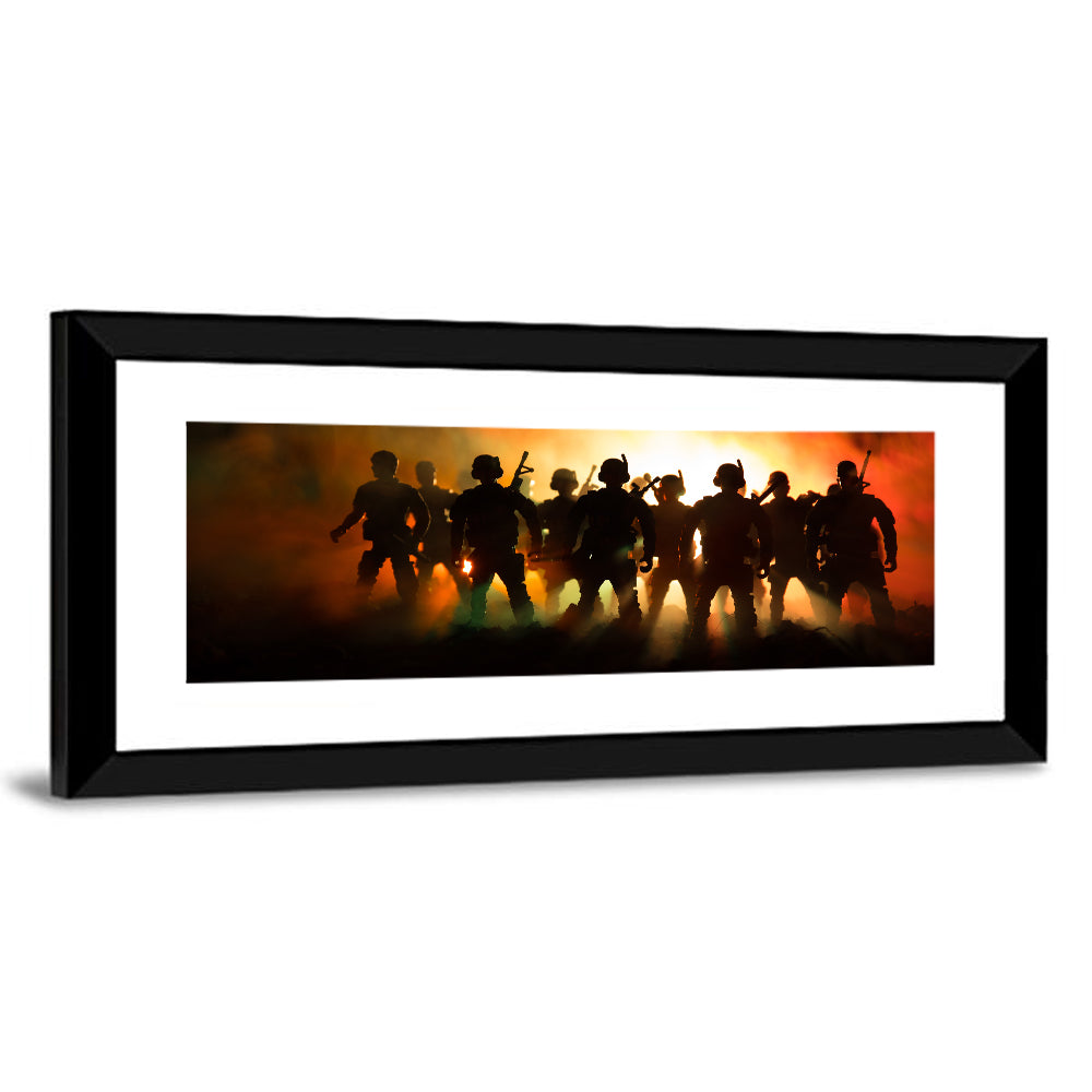 Military Soldiers Group Wall Art