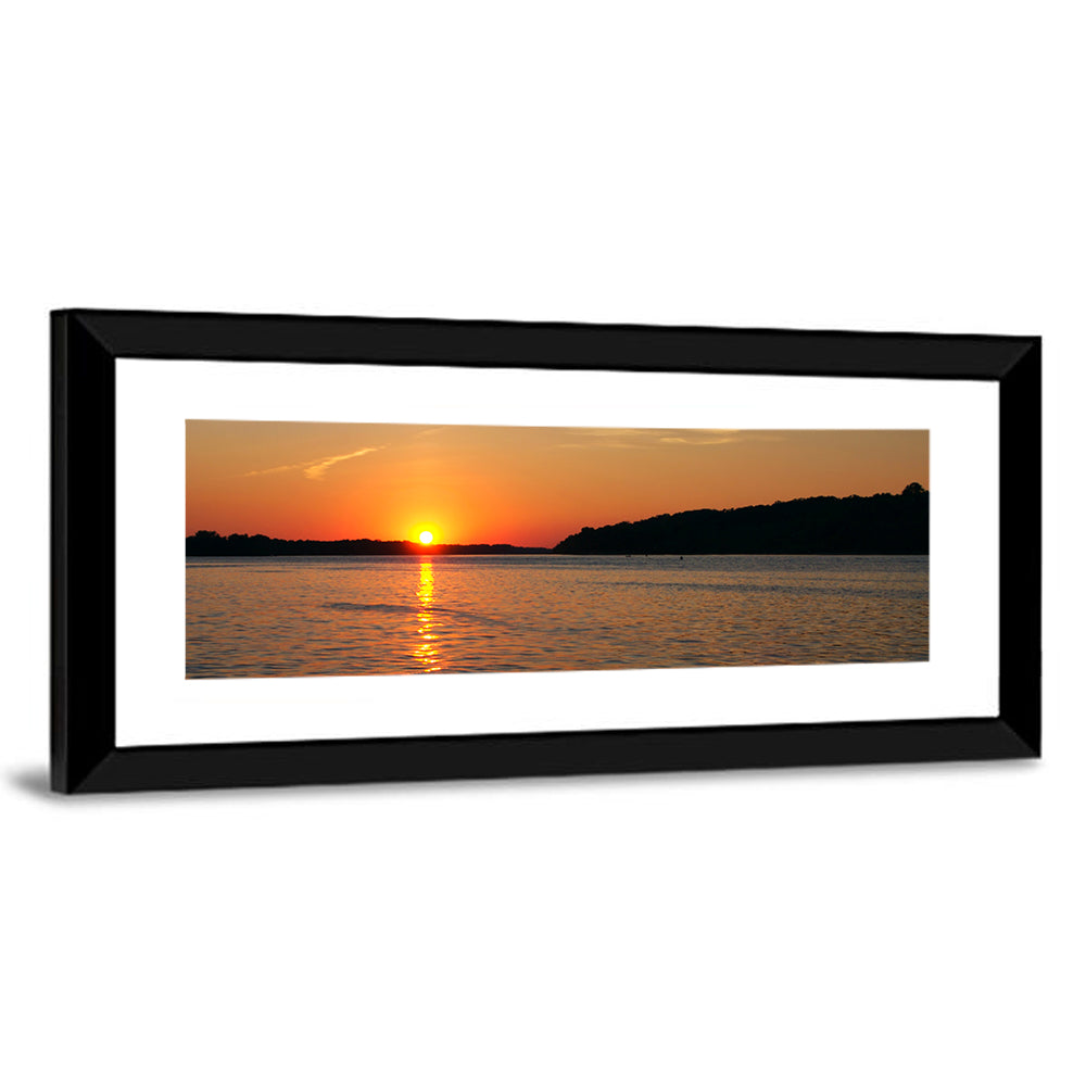 Mississippi River Sunset Wall Art