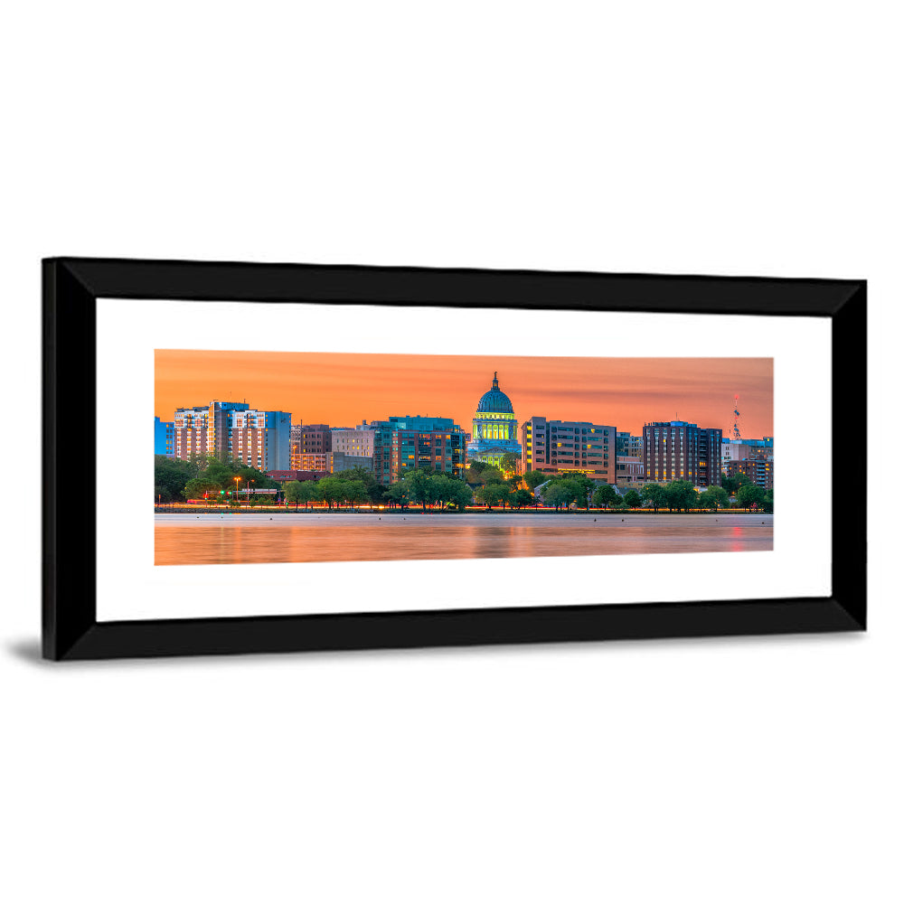 Madison State Capitol Skyline Wall Art
