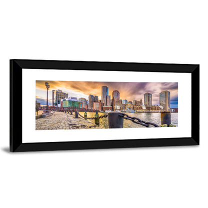Boston Harbor at Dusk Wall Art