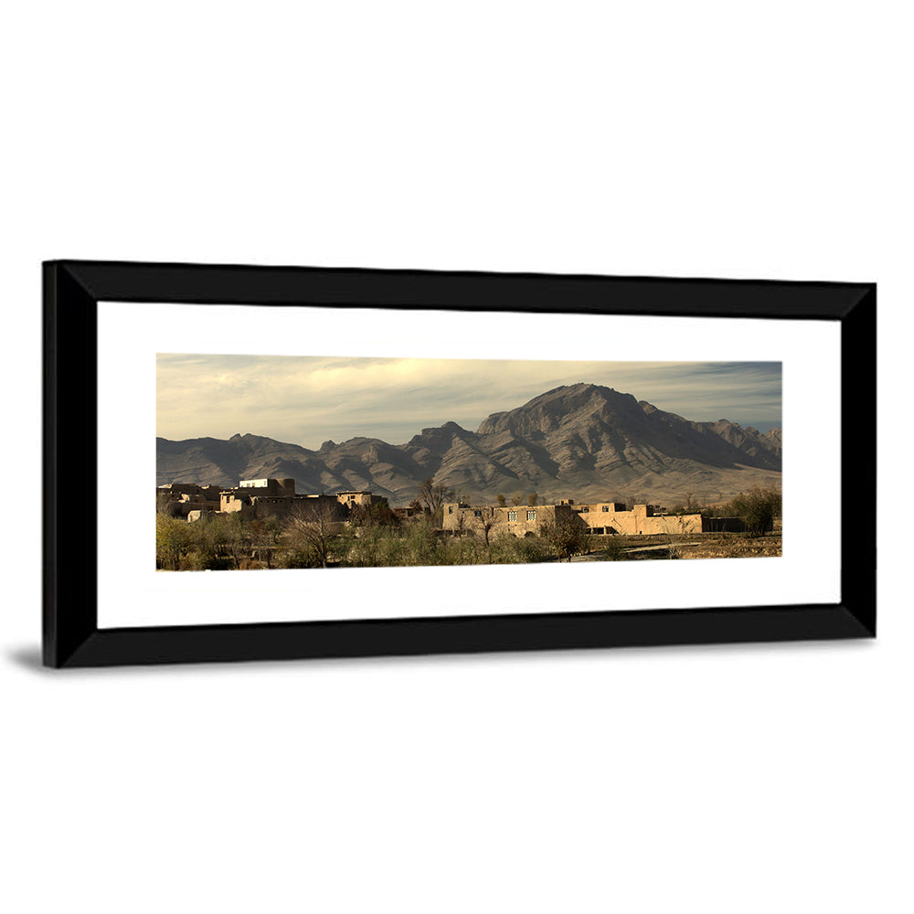 Afghan Mountain Village Wall Art