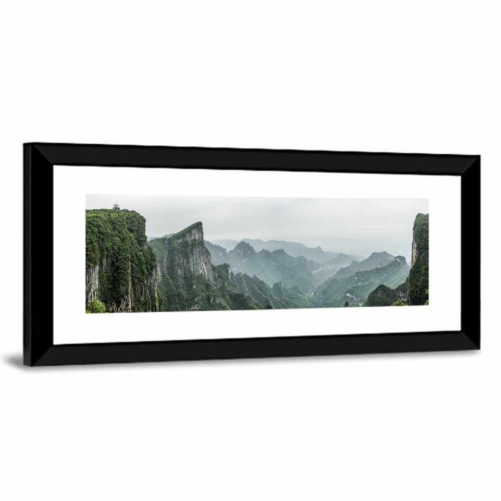 Misty Tianmen Mountain Valley Wall Art