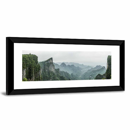 Misty Tianmen Mountain Valley Wall Art