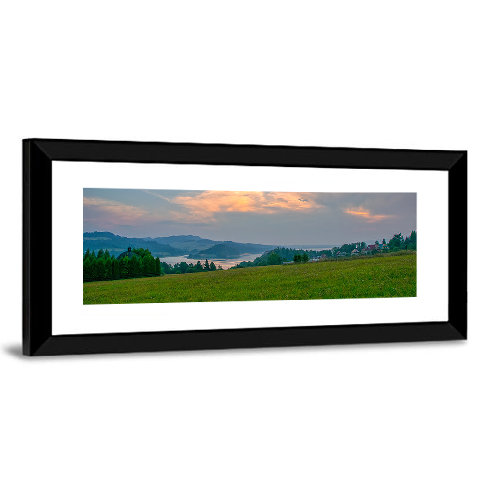 Czorsztynskie Lake Meadow at Dusk Wall Art