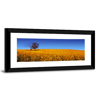 Canola Field with Lone Tree Wall Art