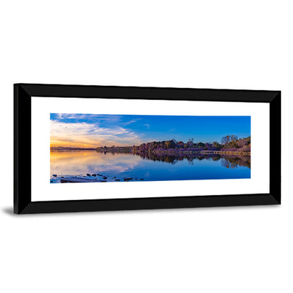 Lake Zorinsky Sunset Reflection Wall Art