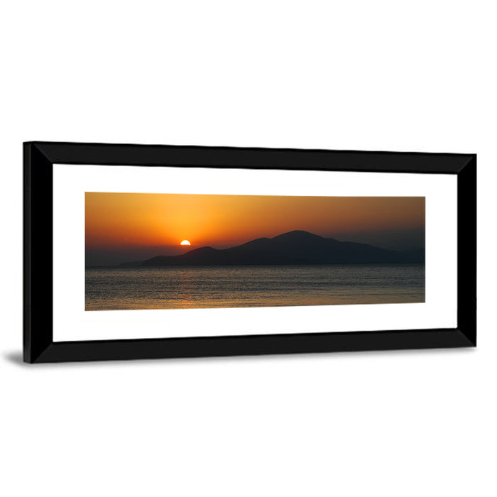 Lake Sevan Sunset Reflection Wall Art as a framed print