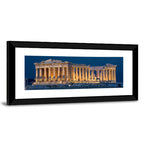 Illuminated Parthenon at Night Wall Art