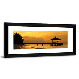 Resort Island Sunset Wall Art