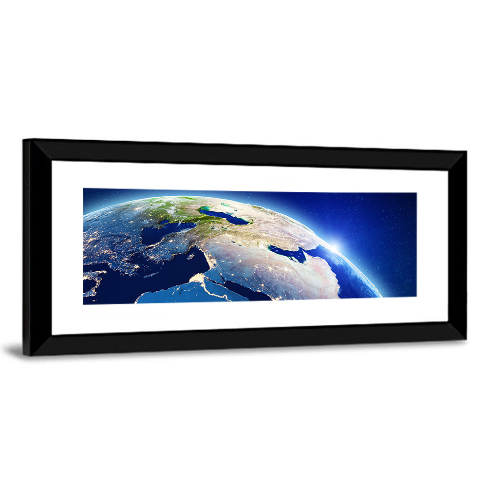 Middle East from Orbit Wall Art