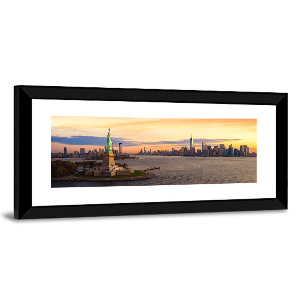 Statue of Liberty Golden Hour Wall Art