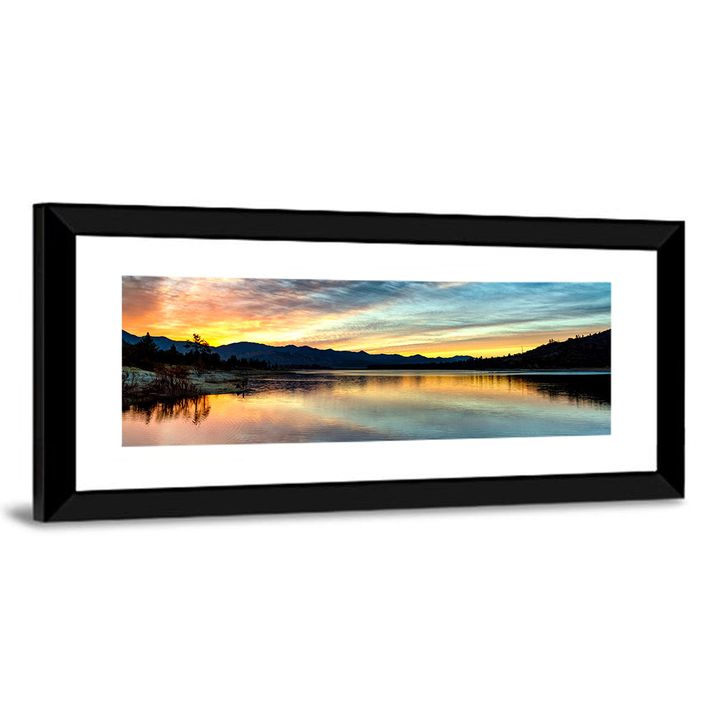 Lake Hemet Sunrise Reflection Wall Art