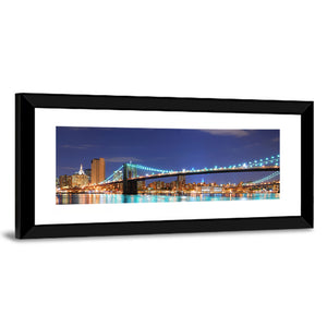 Manhattan Bridge Night Wall Art