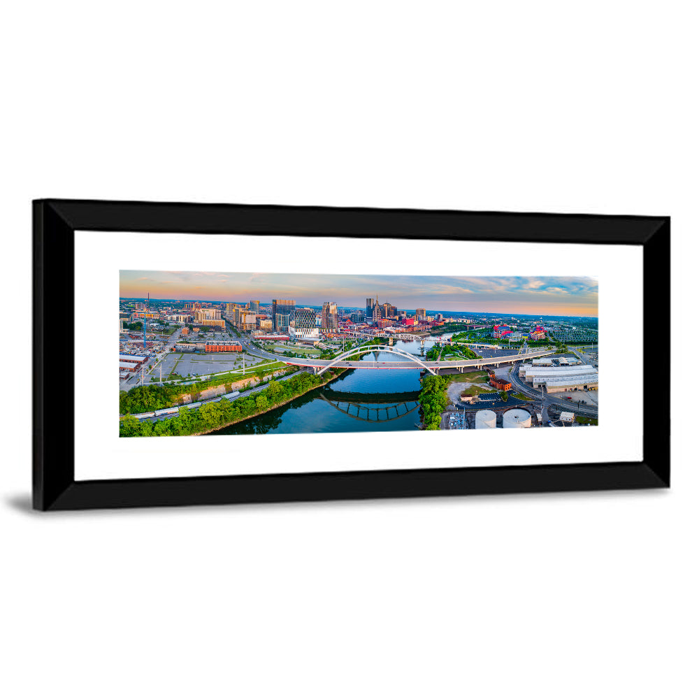 Nashville Skyline at Golden Hour Wall Art