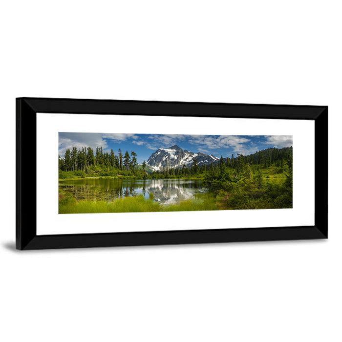 Mt Shuksan from Picture Lake Wall Art as a framed print
