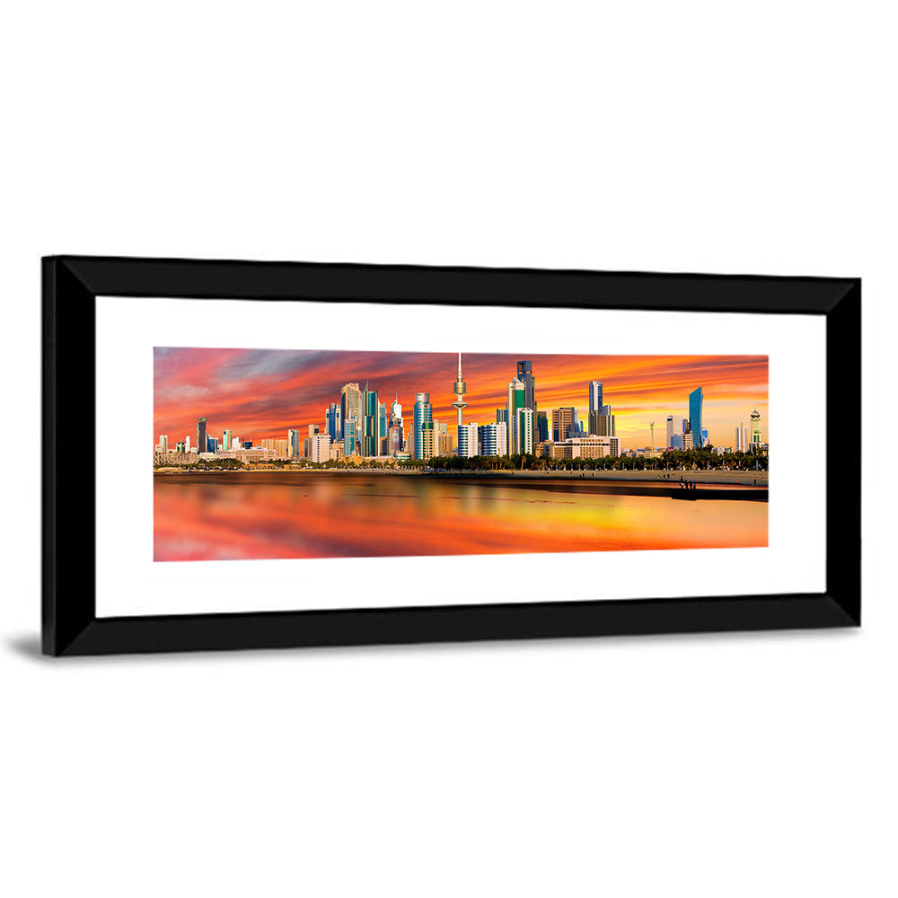 Shuwaikh Port at Dusk Wall Art